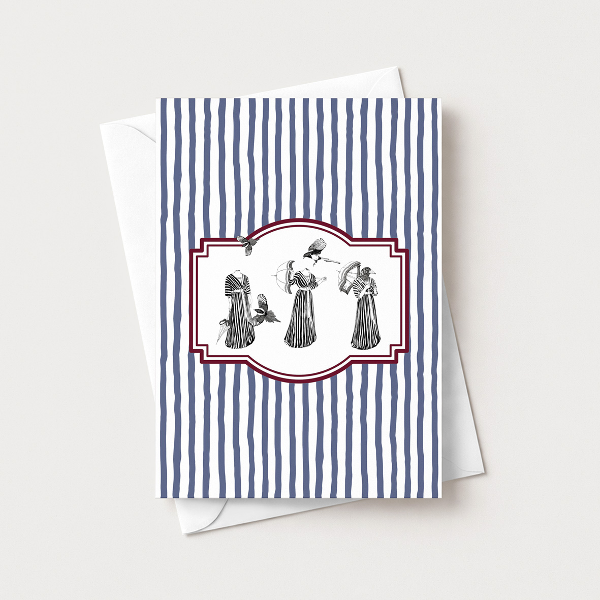 Afternoon Magpie Greetings Card £4