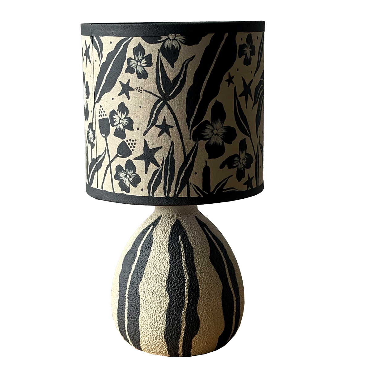 River Runs through 1/1 Hand painted bedside table lamp - Image 3
