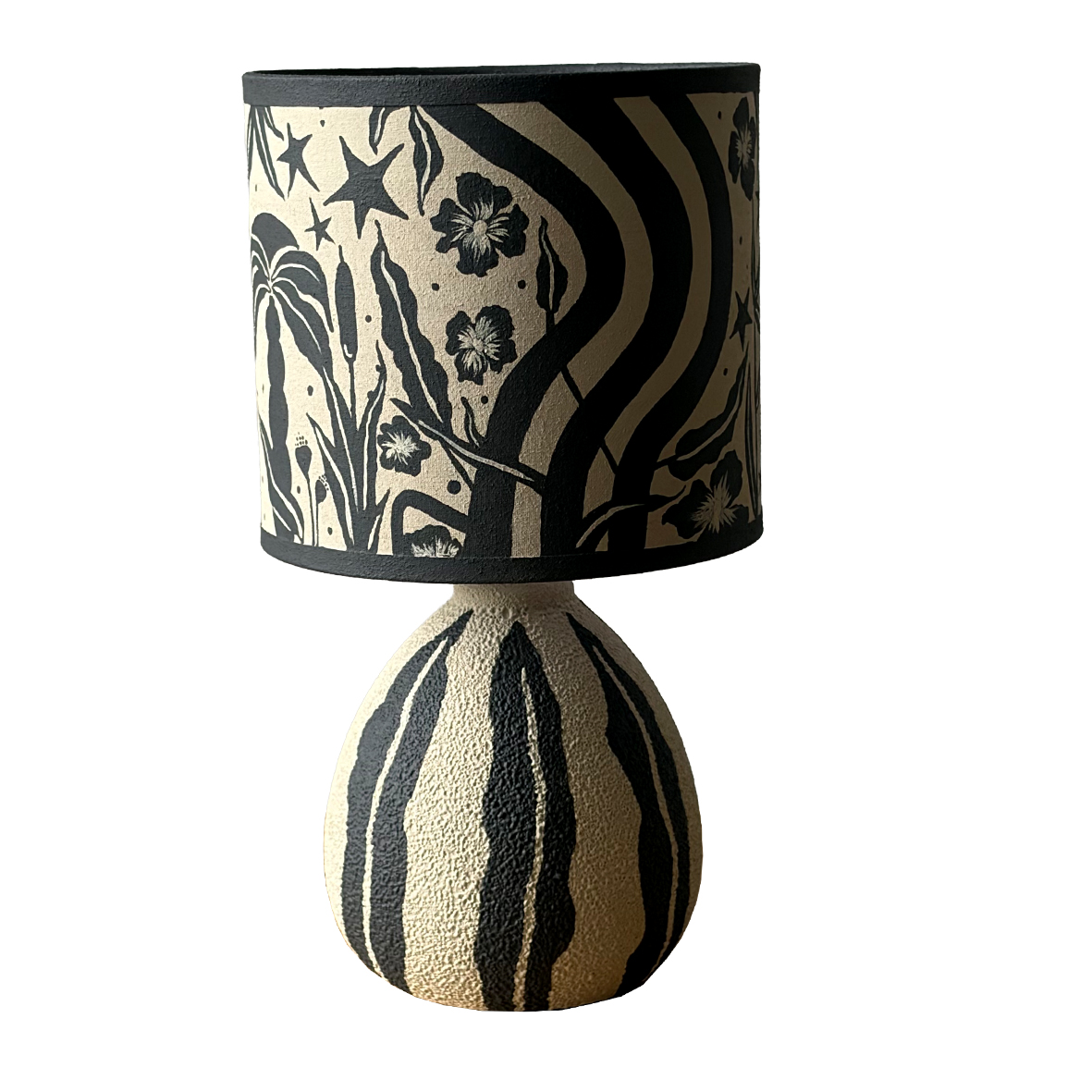 River Runs through 1/1 Hand painted bedside table lamp