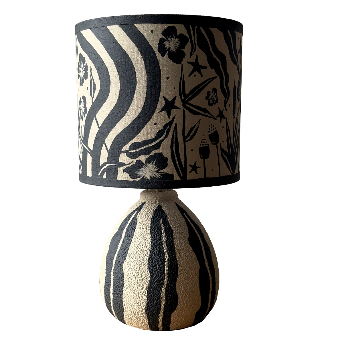 River Runs through 1/1 Hand painted bedside table lamp - Image 2